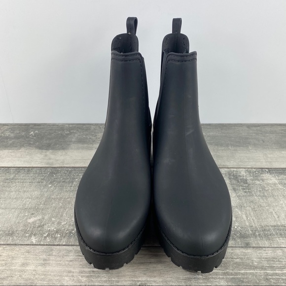 Jeffrey Campbell Cloudy Waterproof Rain Boot Black - Picture 2 of 7
